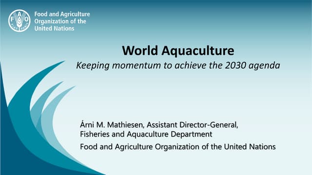 Keep momentum to achieve the 2030 agenda