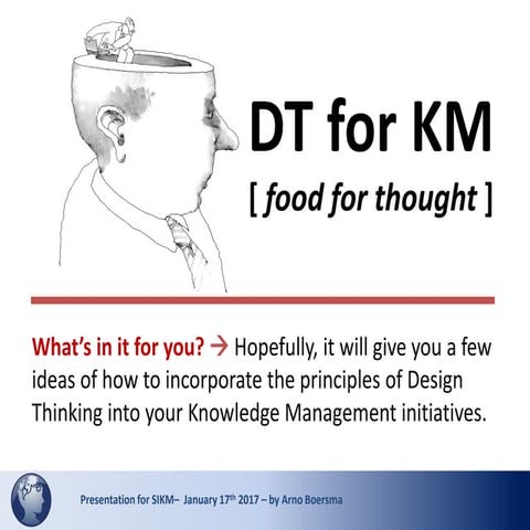 Design Thinking for Knowledge Management