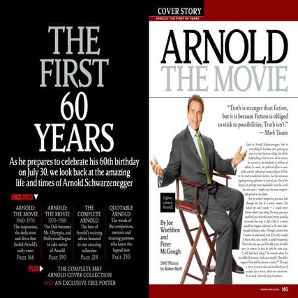 Arnold schwarzenegger - the first 60 years