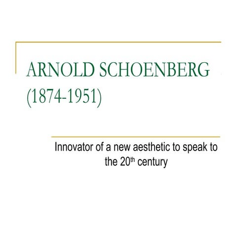Arnold schoenberg