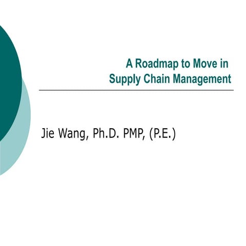 A Roadmap To Move In Supply Chain Management