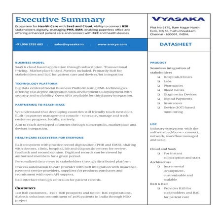 arocya.com - Executive Summary