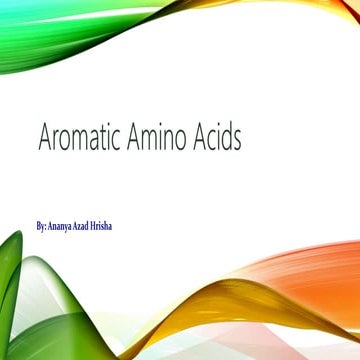 Aromatic amino acids in brief
