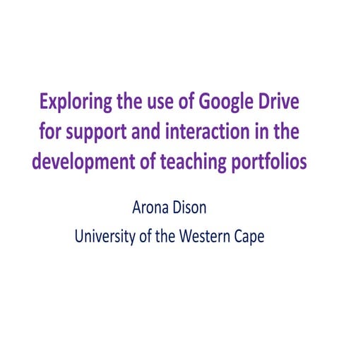 Arona dison checet case study