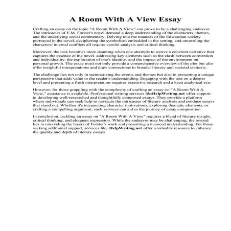 A Room With A View Essay.pdf