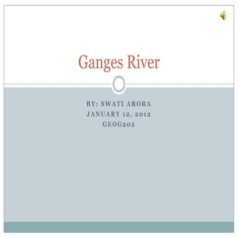 Facts on the river ganges | PPTX