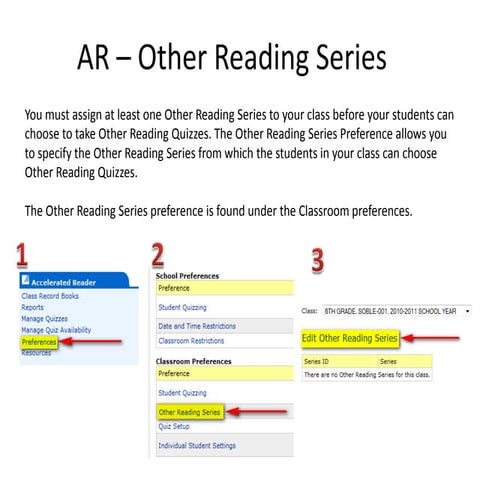 AR – Other Reading Series