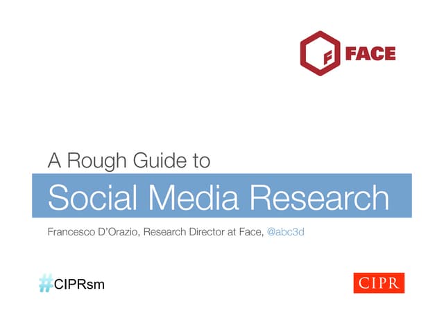Market Research Online - Francesco D'Orazio