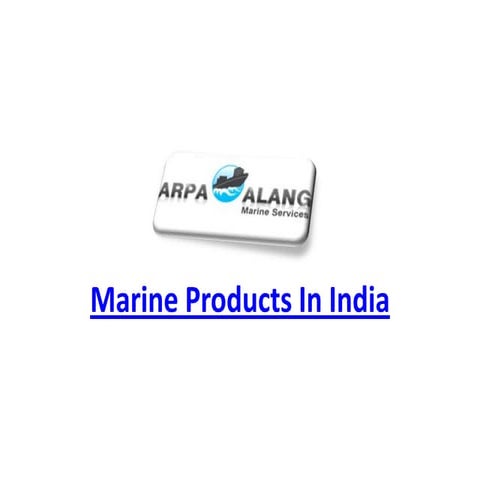 Marine Products In India
