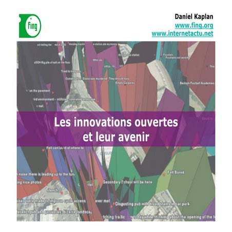 ARP D3P - Workshop "Entreprise et Innovation" - Daniel Kaplan "Où vont les in...