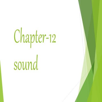 chapter sound for class 9 ppt 