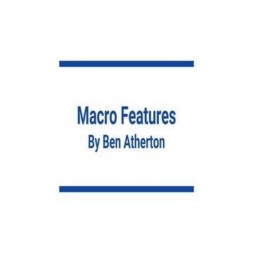 Macro features Film Studies