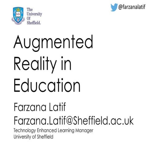 Augmented Reality in Education at Augmented Reality Planet November 2014