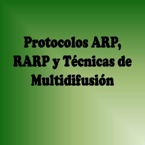 Conceptuales arp rarp | DOCX
