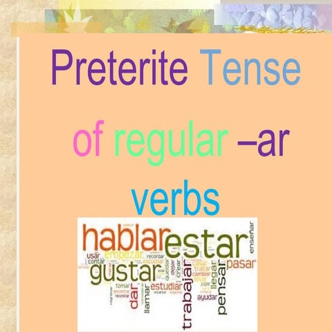  Ar preterite verbs