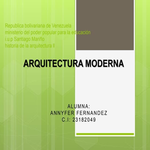 annyfer fernandez - Arq. moderna 