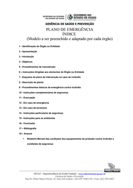 Plano de emergência e rota de fuga 2 | PDF