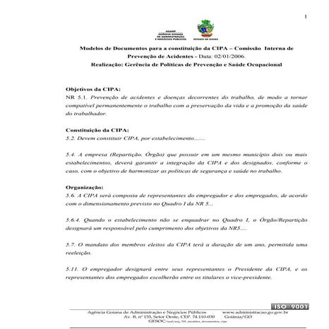 Arq 390 modelos_documentos_cipa | PDF