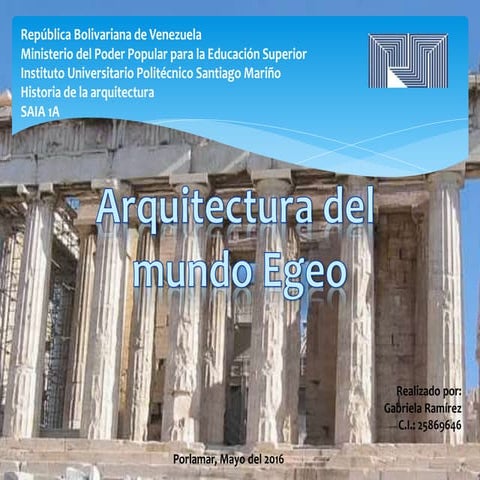 Arquitectura del Mundo Egeo