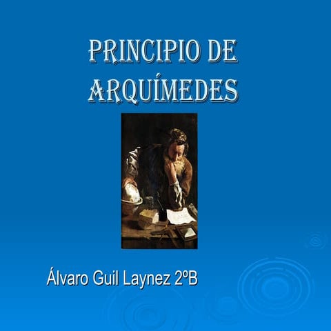 Prinicipio de Arquimedes
