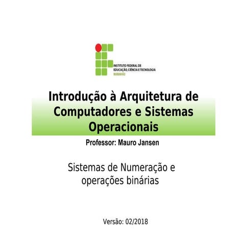 Sistemas de Numeracao