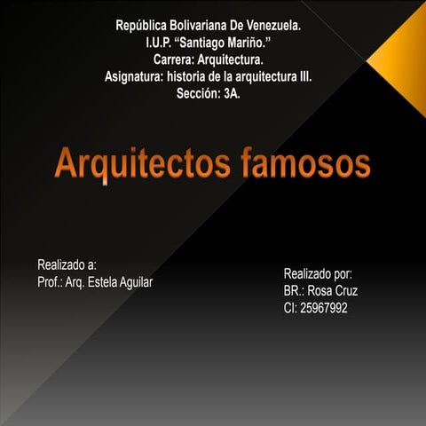 Arquitectos famosos