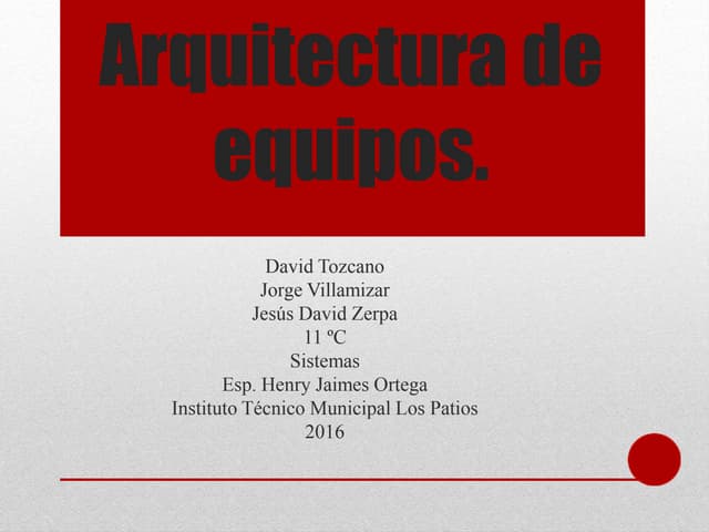 Arquitectura de-equipos