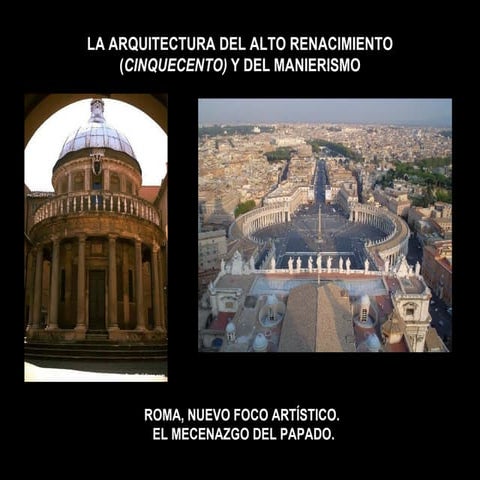 Arquitectura Del Alto Renacimiento Y El Manierismo