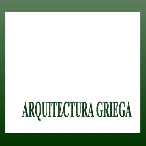 Arquitectura Griega