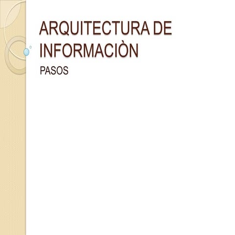 Arquitectura pasos-clase 10 febrero