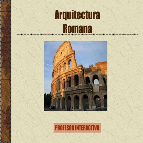 Arquitectura romana