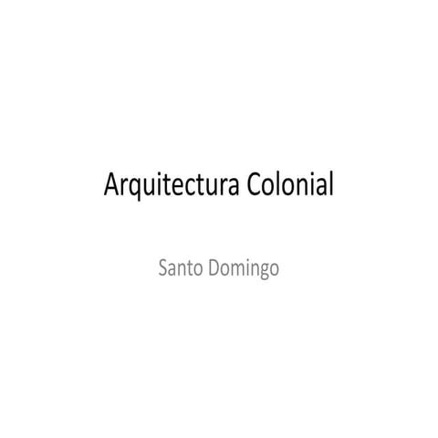 Arquitectura colonial