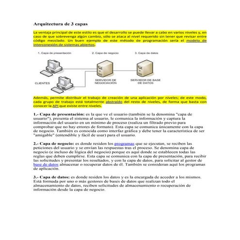 Arquitectura de 3 capas