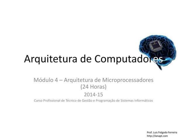 Arquitetura de computadores Módulo 4