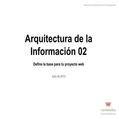 Arquitectura de la información 02
