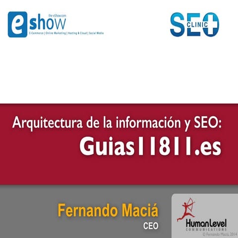 Arquitectura de la información y SEO: el caso Guias11811.es - Fernando Maciá ...