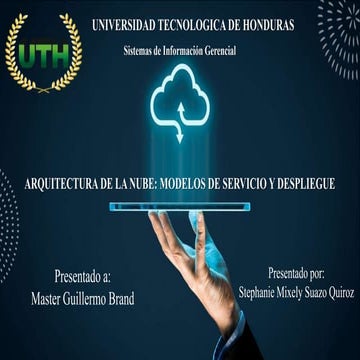 Arquitectura de la nube: MODELOS DE SERVICIO Y DESPLIEGUE