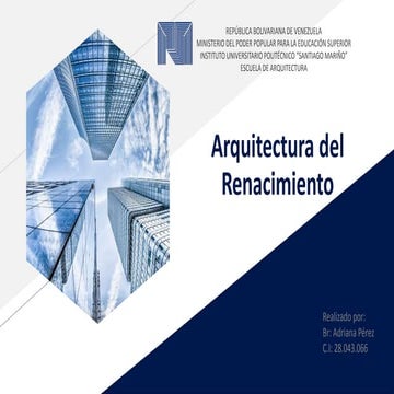 Arquitectura del renacimiento 