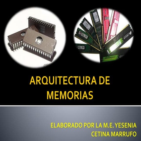 Arquitectura de memorias  RAM, ROM,CACHE 2