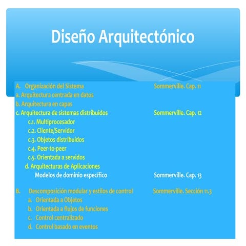 Arquitectura de sistemas