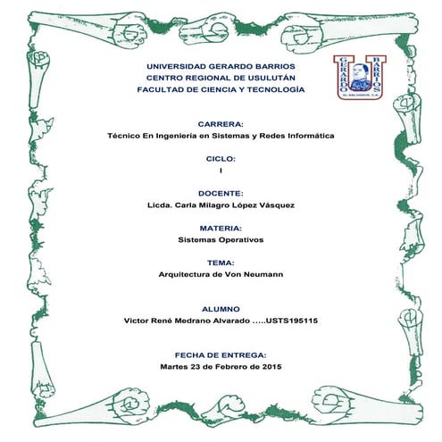 Arquitectura de Von Neumann