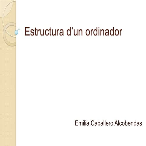 Arquitectura d'un ordinador