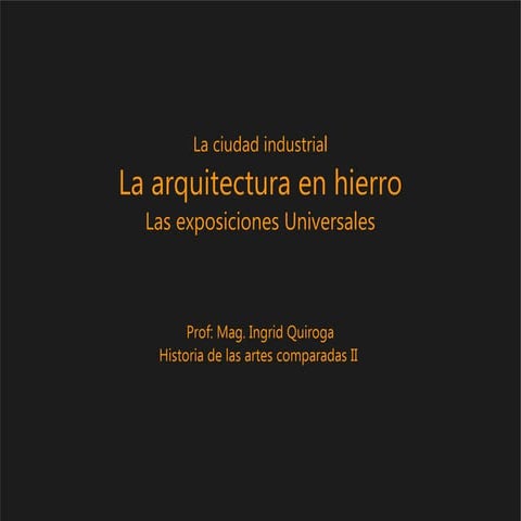 Arquitectura en hierro, Exposiciones universales