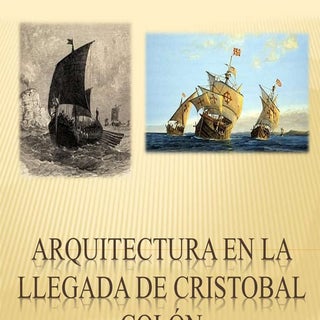 Arquitectura en la llegada de crist...