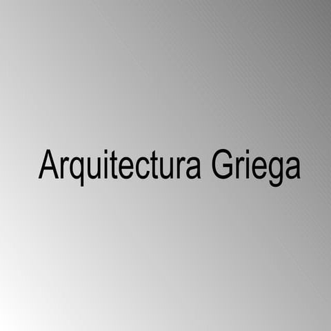 Arquitectura Griega