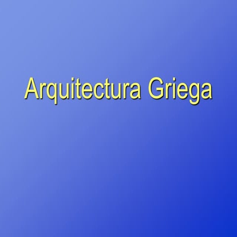 Arquitectura griega