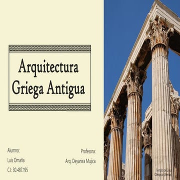 Arquitectura Griega Antigua 