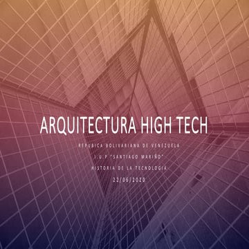 Arquitectura high tech