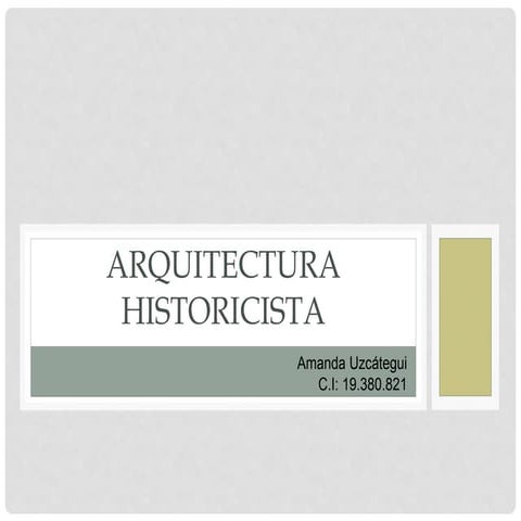 Arquitectura historicista