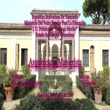 Arquitectura manierista